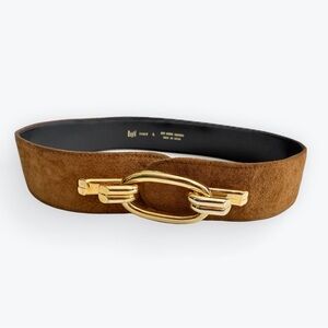 Vintage Magid Pig Suede Belt Brown Large